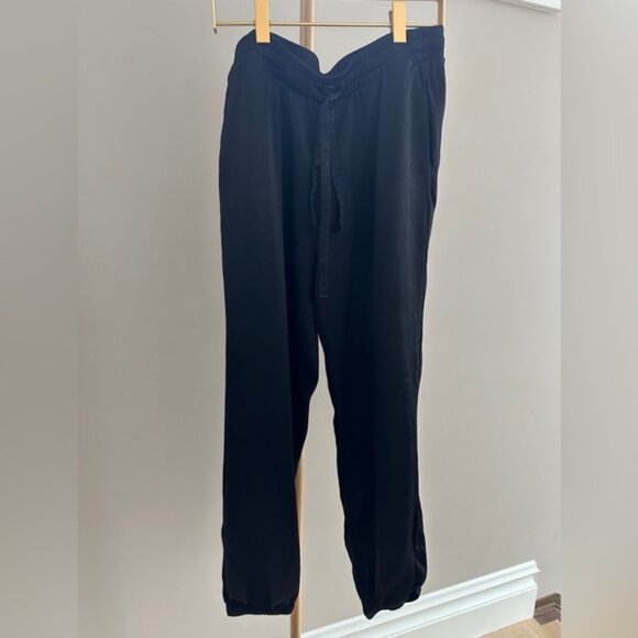 NATION LTD Black Satin Del Rey Jogger Pants Women’s Medium - Picture 8 of 8